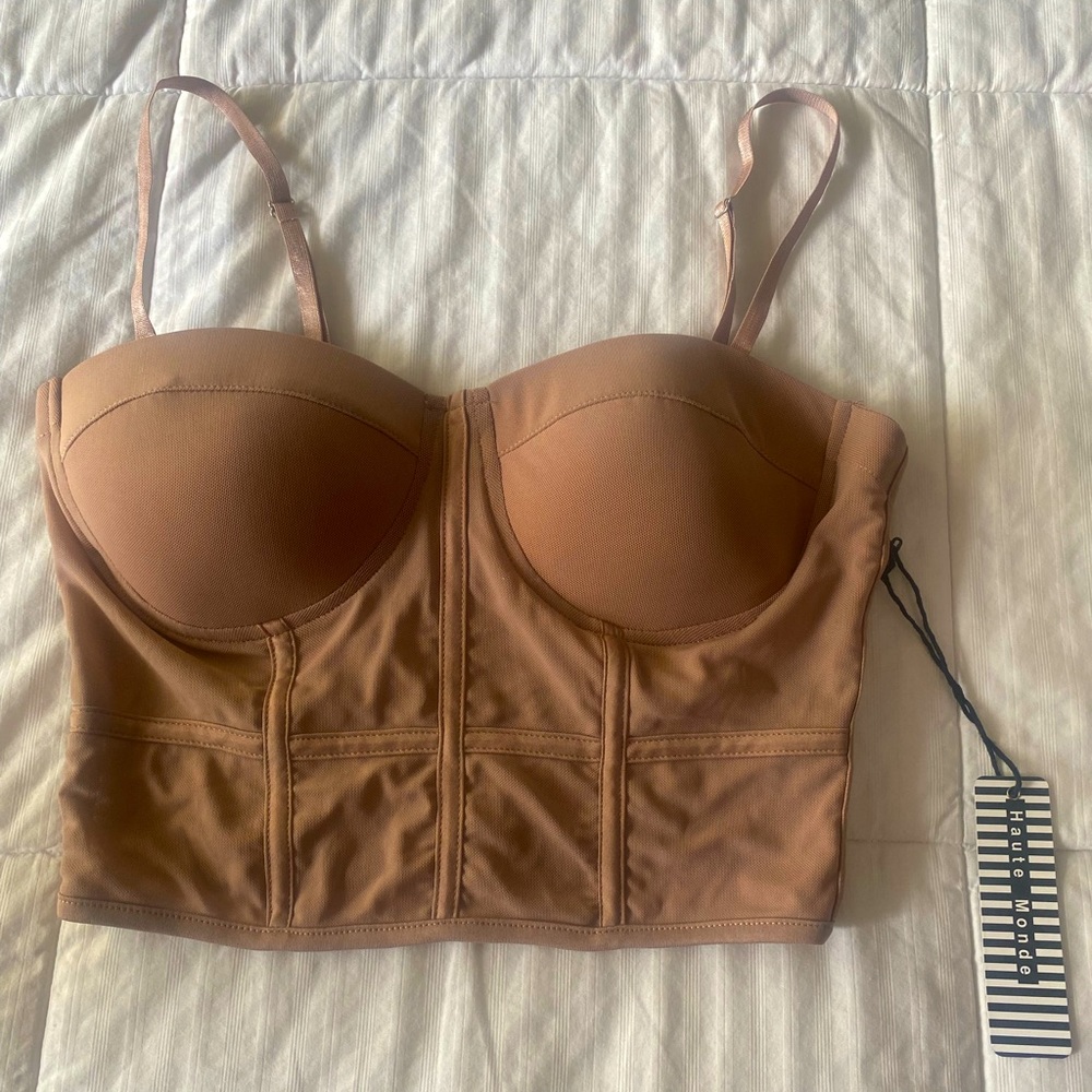 Sexy brown top new with tags size medium